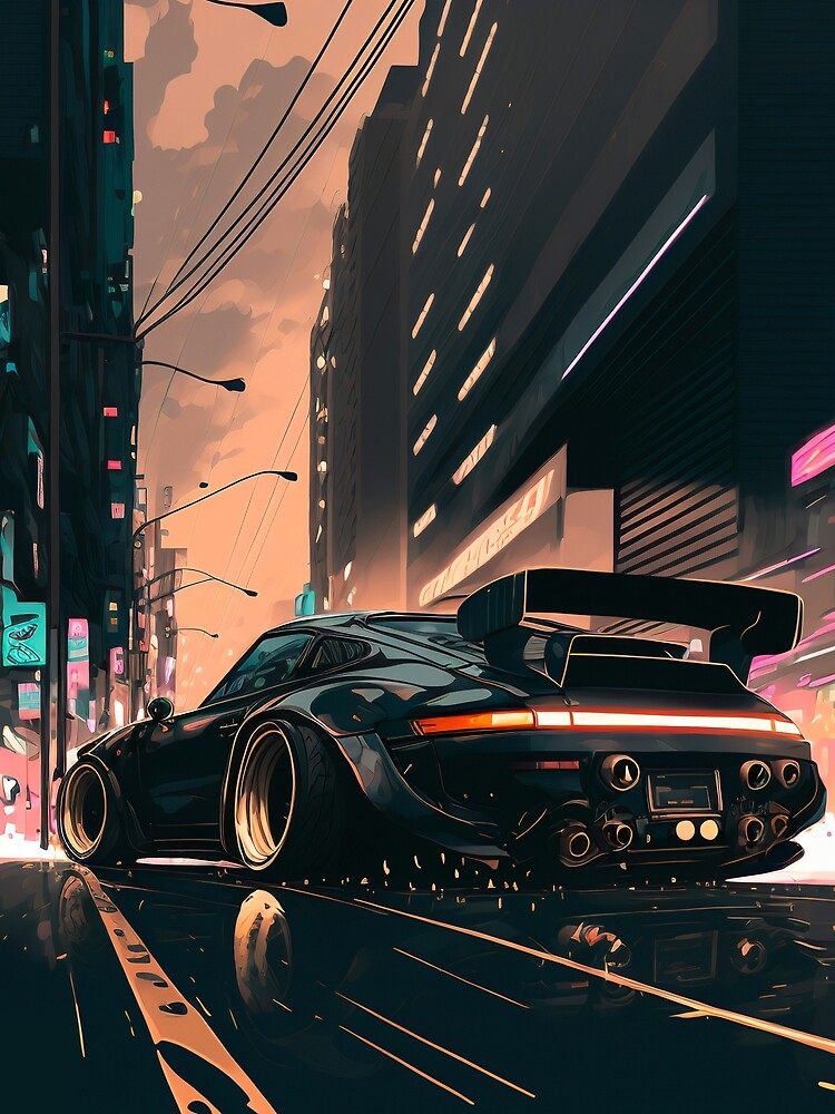 Porsche RWB Drifting Through Japanese Streets by NeoFuturismArt