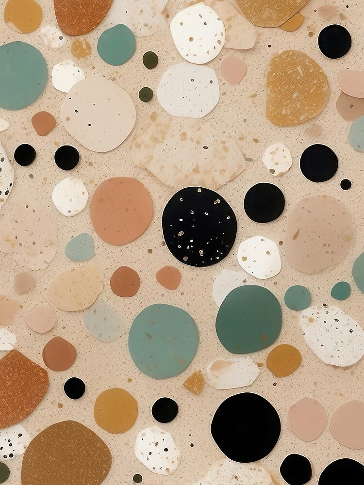 Terrazzo Elegance Unleashed: Chic Wrapping Paper Ensemble by weissessika