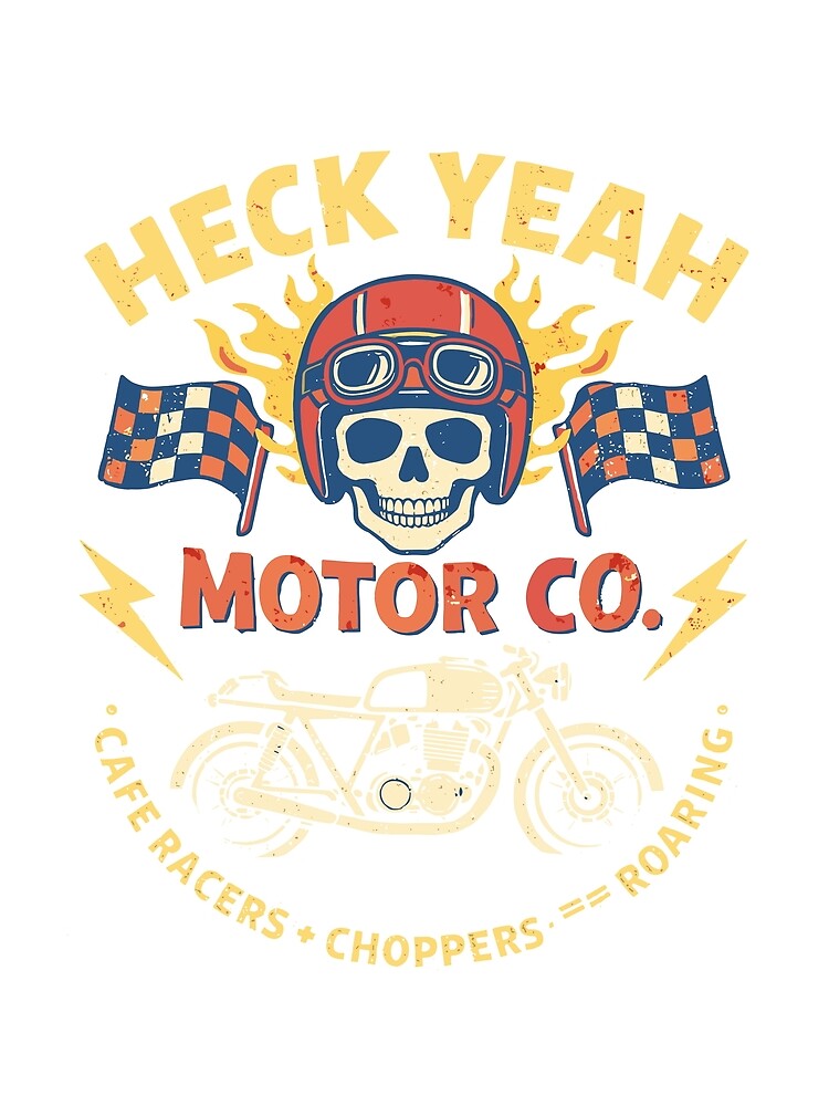 Motorcycle Cafe Racer T-Shirt by Matinez Pink
