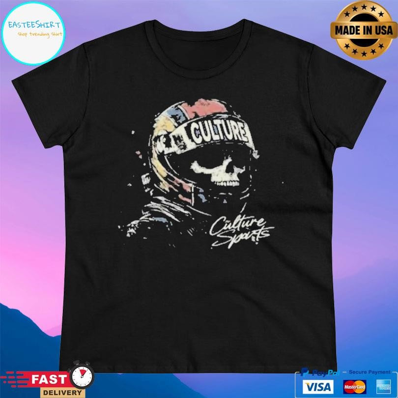 For The Culture Clothing Sports Racer Skull Shirt