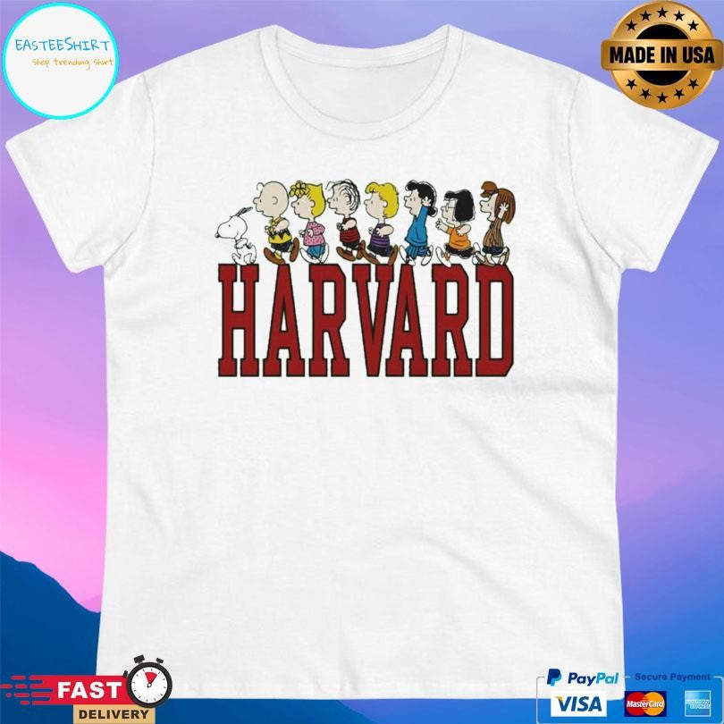 Harvard Woodstock And Peanuts Gang Shirt