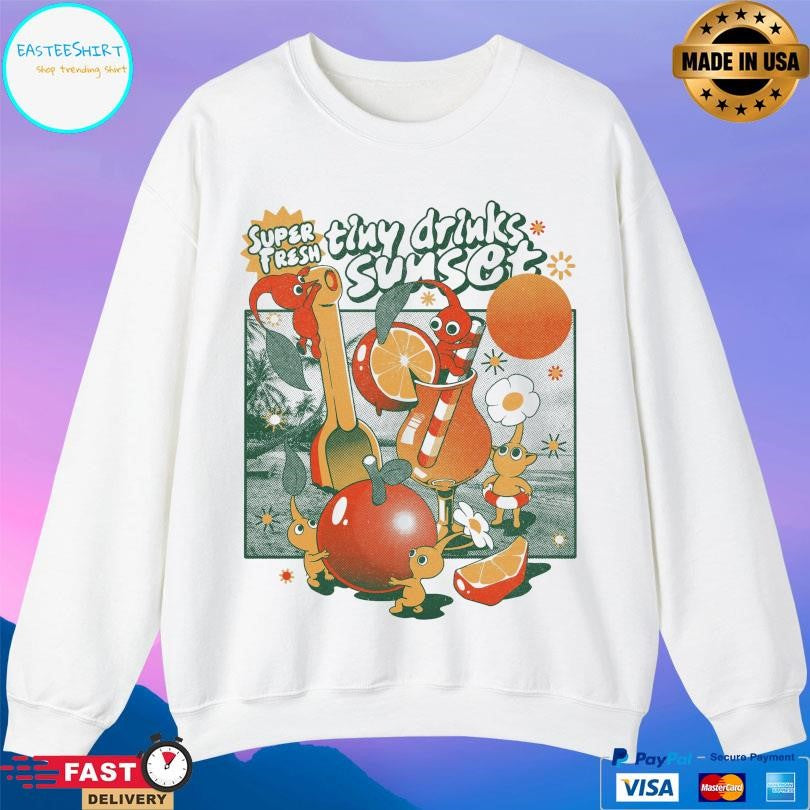 Ilustrata Super Fresh Tiny Drinks Sunset Shirt
