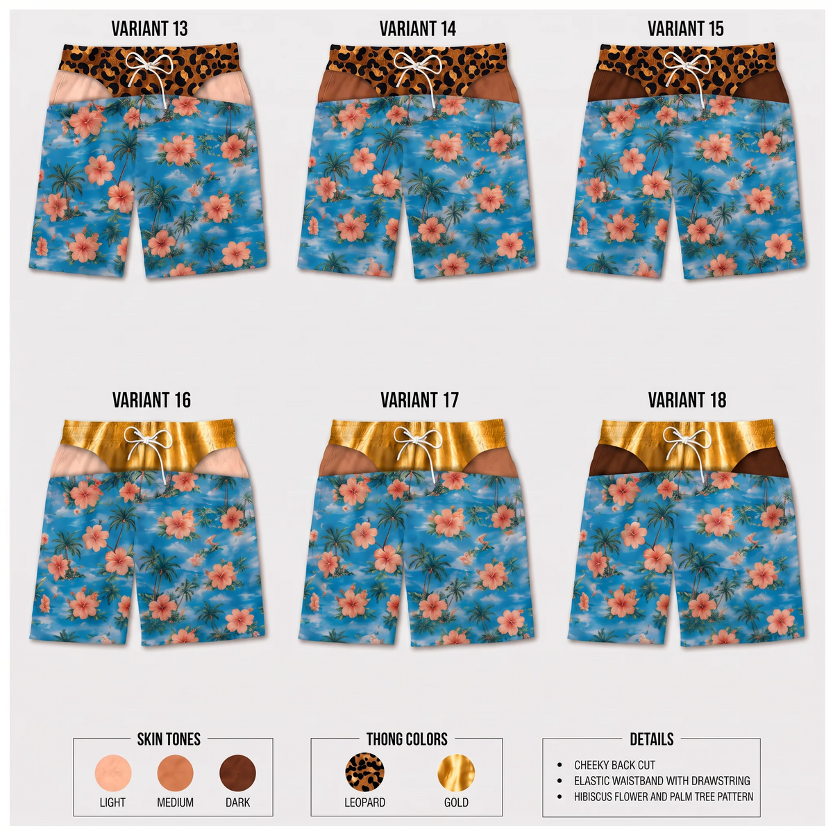 Custom Funny Men Swim Beach Shorts