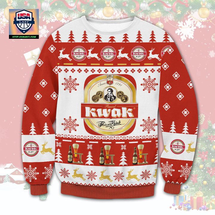Kwak Beer Ugly Christmas Sweater
