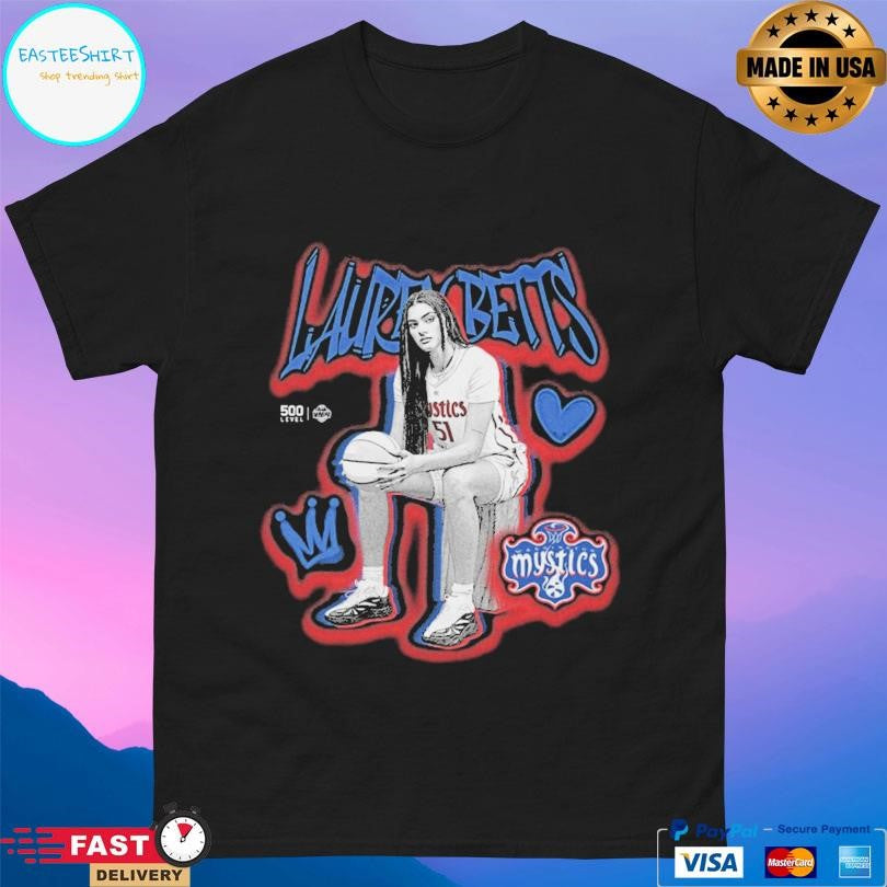 Lauren Betts Washington Mystics Grunge Shirt