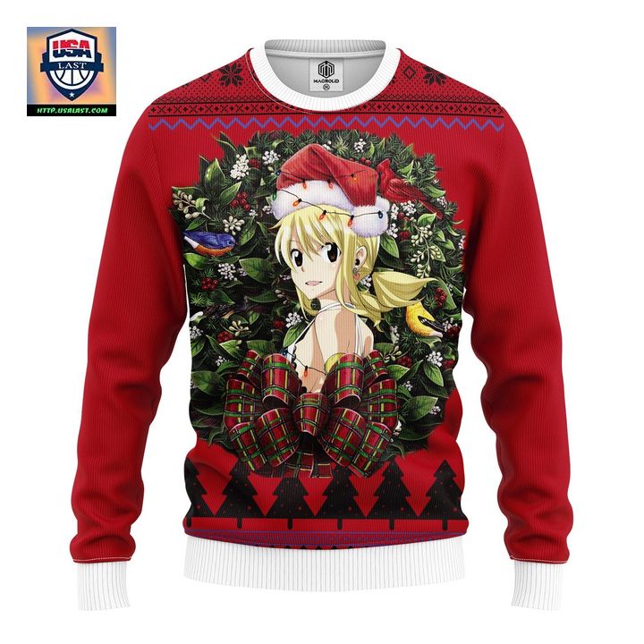 Lucy Heartfilia Fairy Tail Noel Mc Ugly Christmas Sweater Thanksgiving Gift