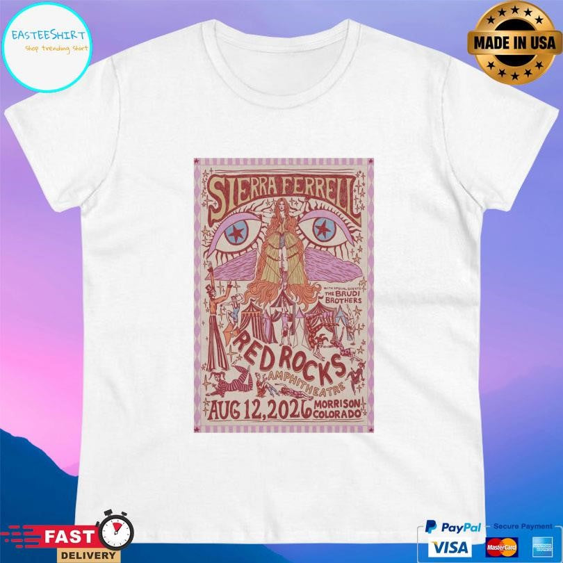 Sierra Ferrell Red Rocks Amphitheatre In Morrison Colorado Aug 12 2026 Shirt