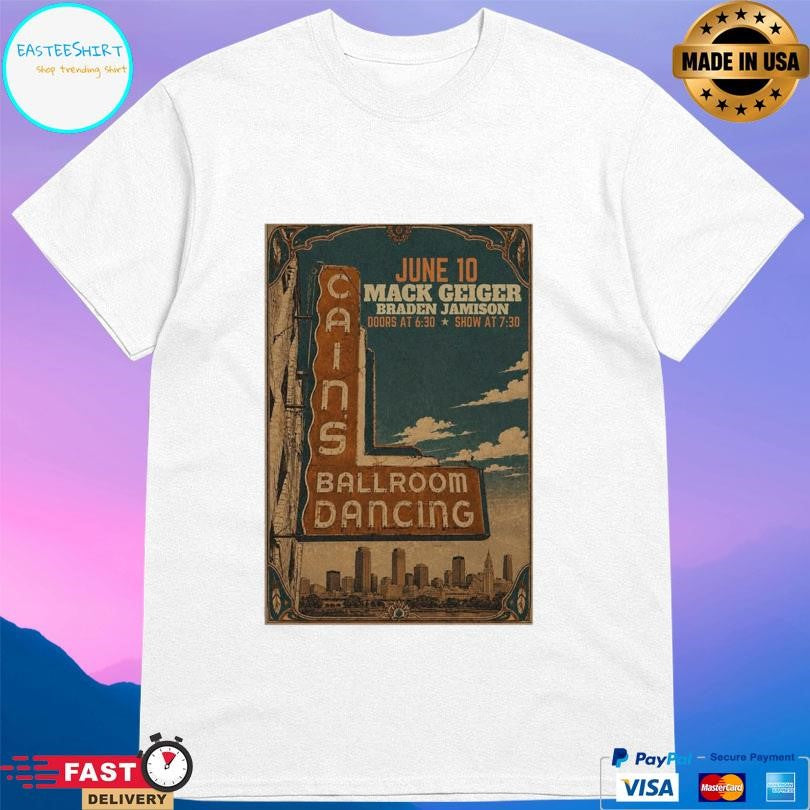 Mack Geiger June 10 2026 Cain’s Ballroom Shirt