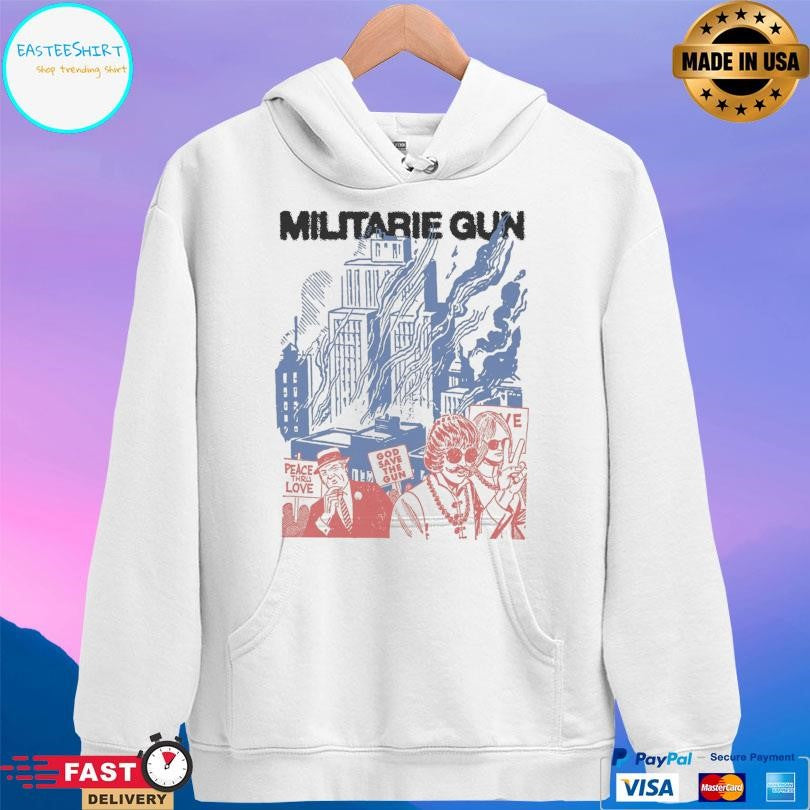 Militarie Gun God Save The Gun Ivory Shirt