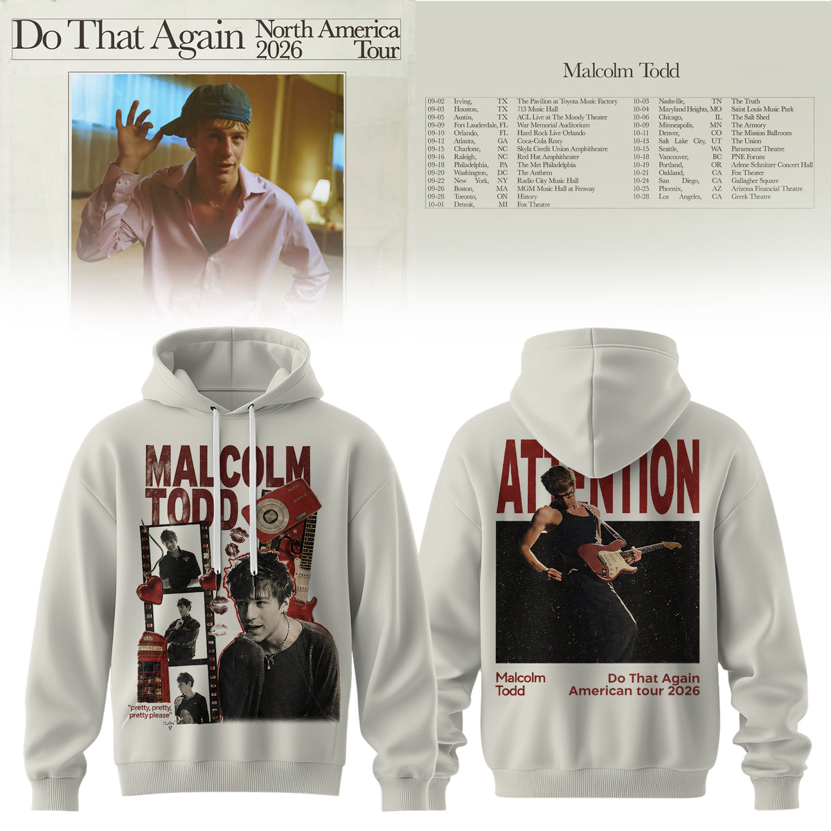 Malcolm Todd Do That Again Tour 2026 Hoodie v4