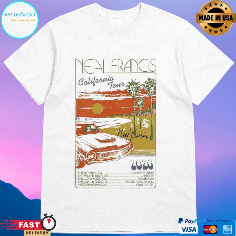 Neal Francis California Tour 2026 Shirt