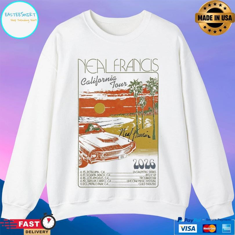 Neal Francis California Tour 2026 Shirt