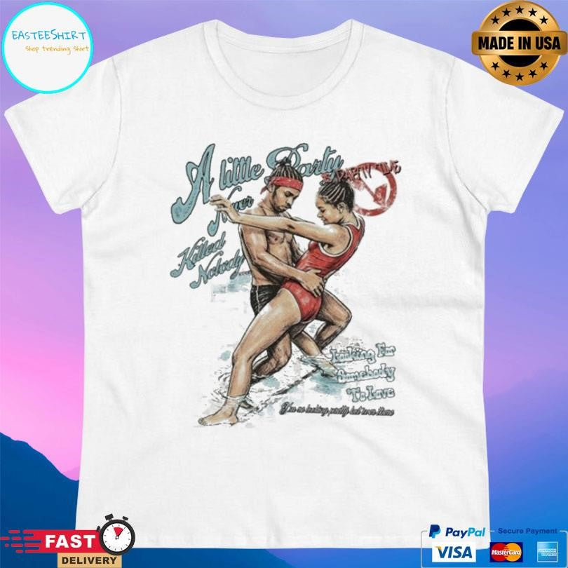 Noissey Noissey Vintage Poolside Couple Dancing Paintin Shirt