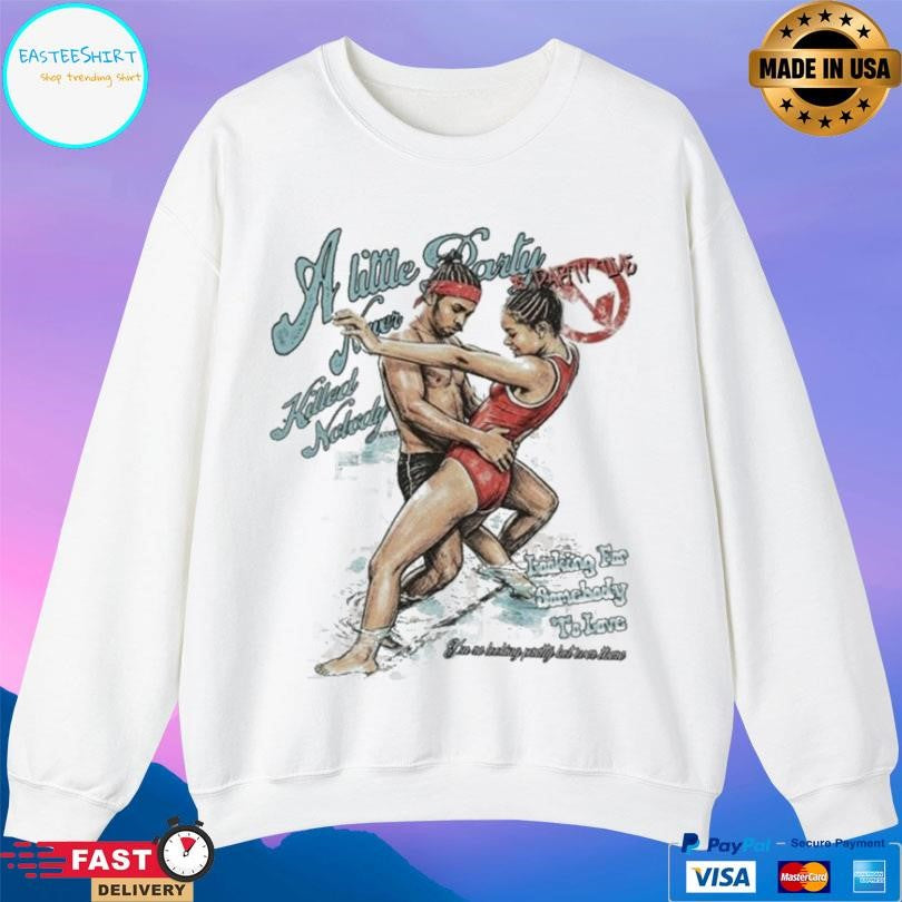 Noissey Noissey Vintage Poolside Couple Dancing Paintin Shirt