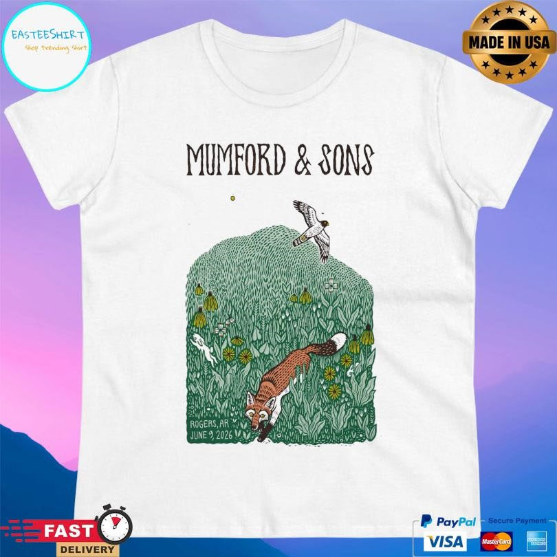 Mumford And Sons In Rogers Ar On June 9 2026 Tour Shirt