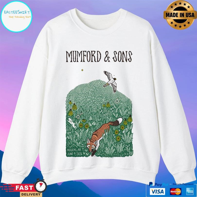 Mumford And Sons In Rogers Ar On June 9 2026 Tour Shirt