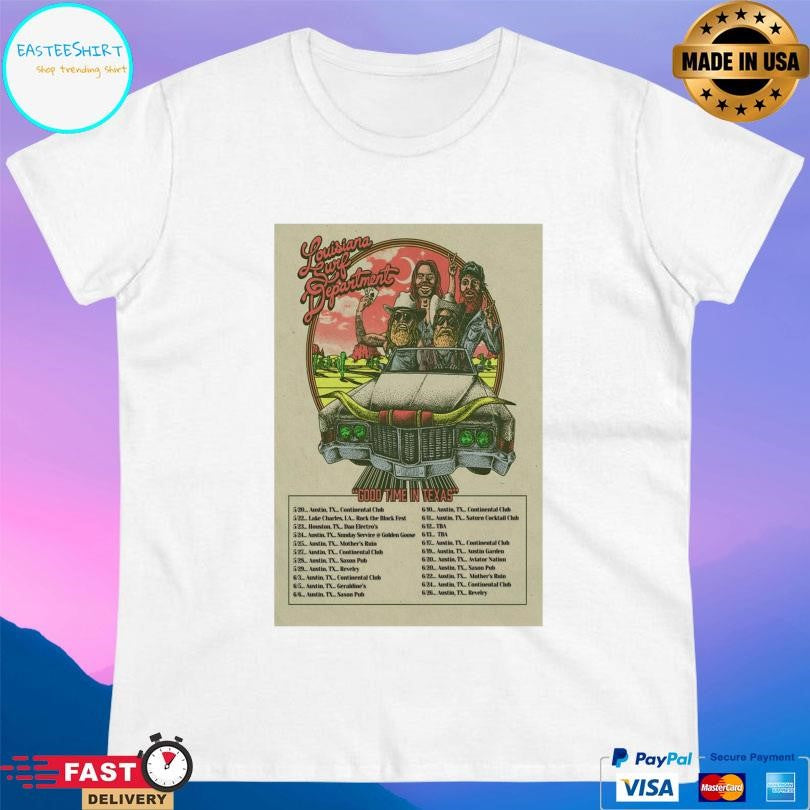 The Louisiana Surf Department Good Time In Texas Tour 2026 Shirt