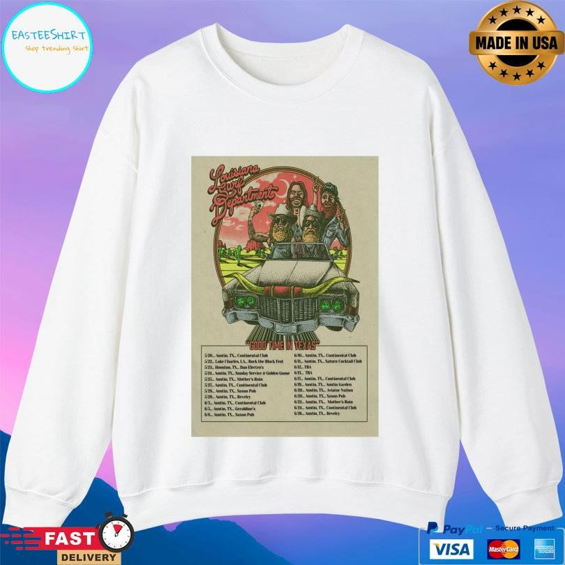 The Louisiana Surf Department Good Time In Texas Tour 2026 Shirt