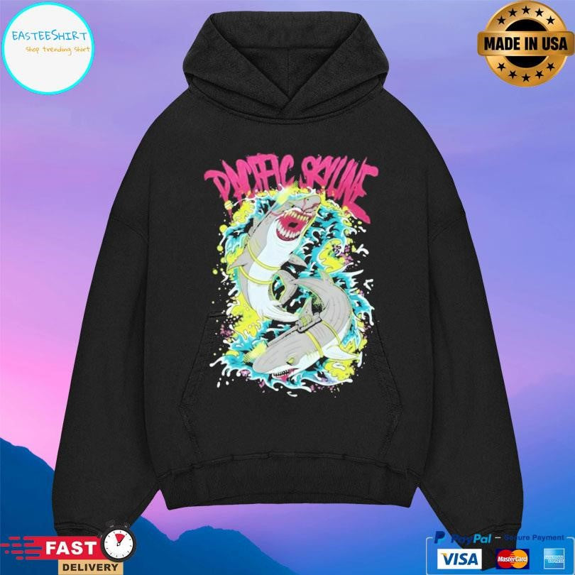 Pacific Skyline Band Sharks With Frickin Lazers Shirt