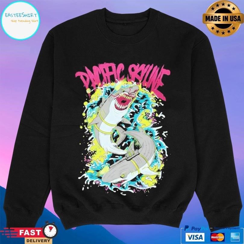 Pacific Skyline Band Sharks With Frickin Lazers Shirt