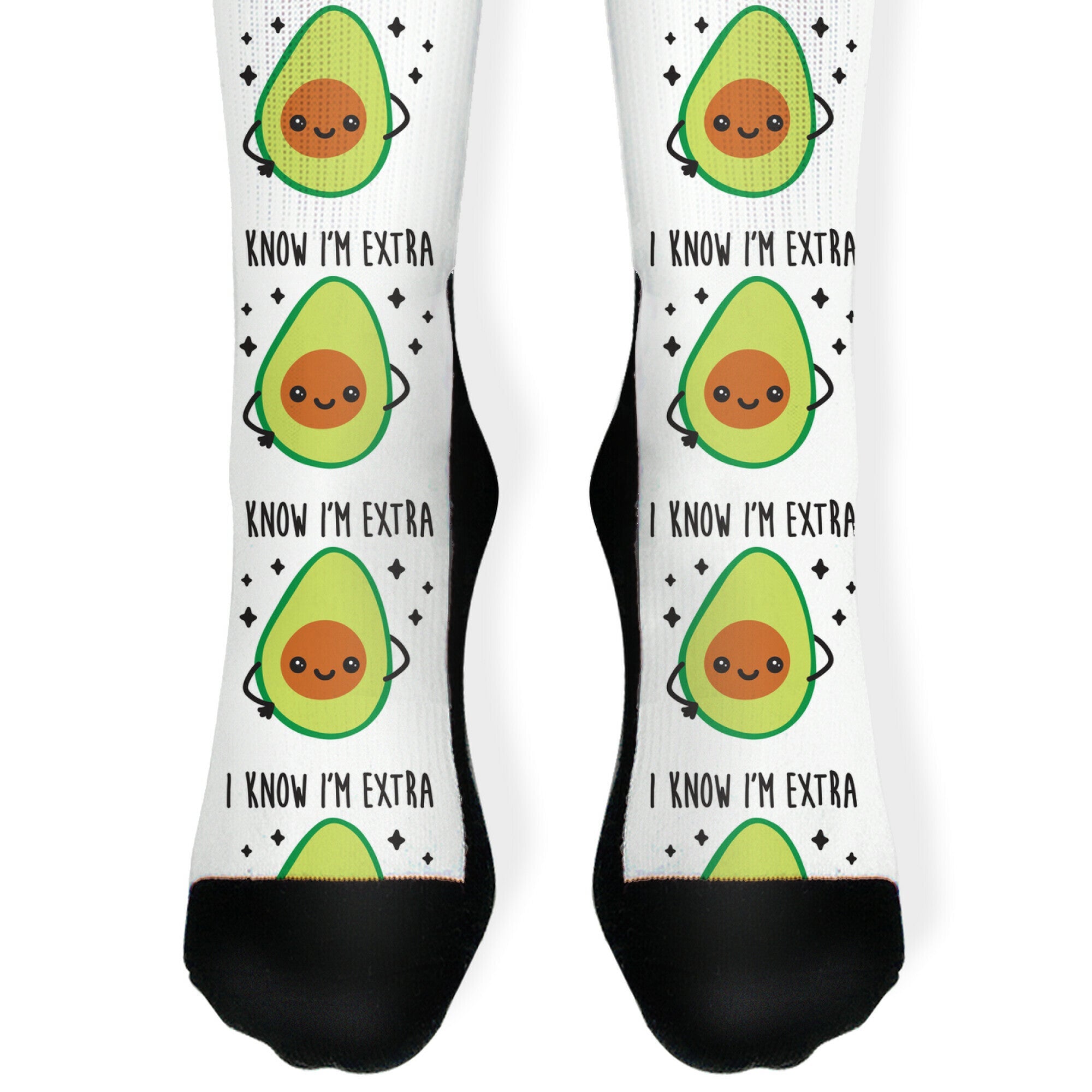 I Know I'm Extra Avocado Socks
