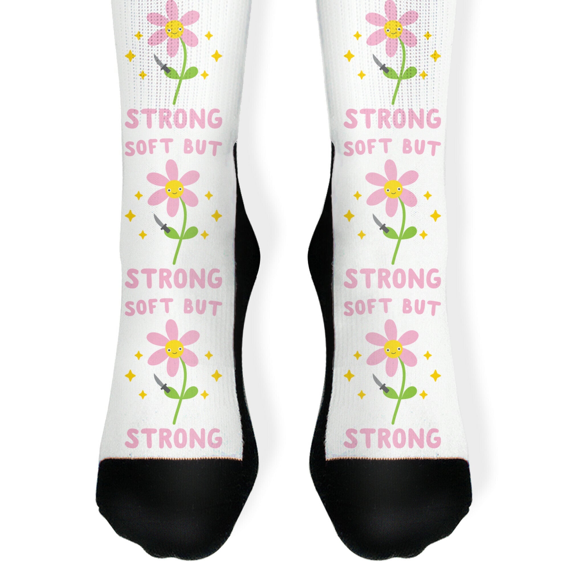 Soft But Strong Flower Socks