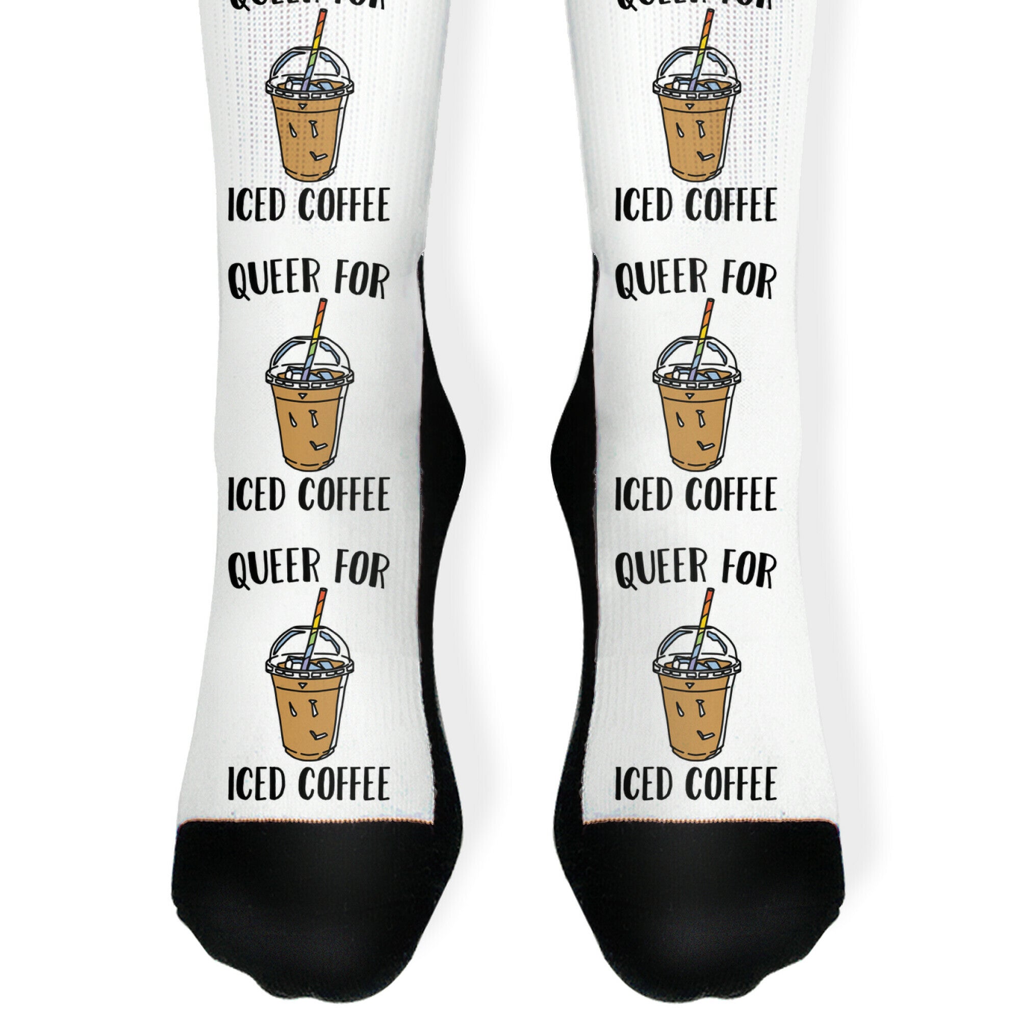 Queer For Iced Coffee Socks