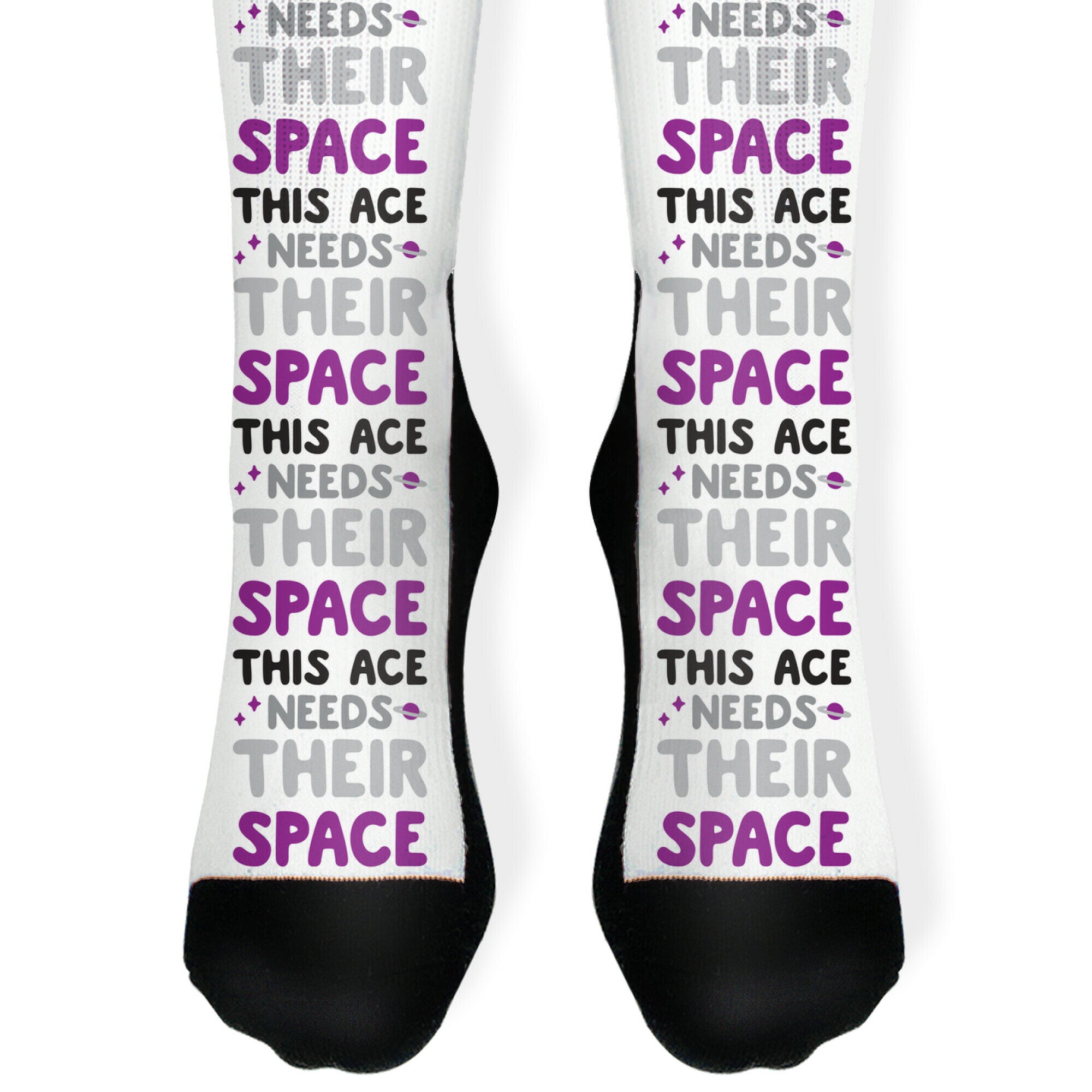 This Ace Needs Their Space Socks