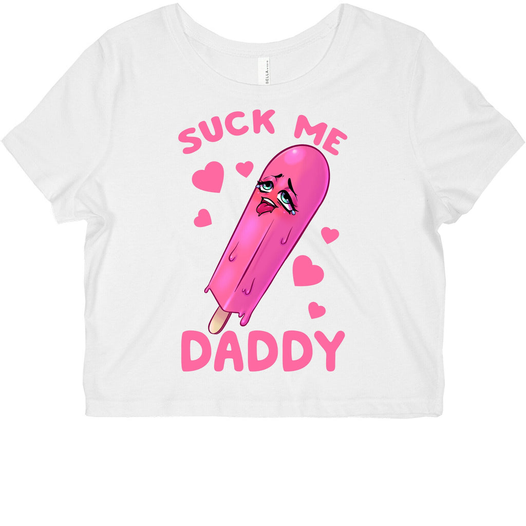 Suck Me Daddy Graphic Baby Tee