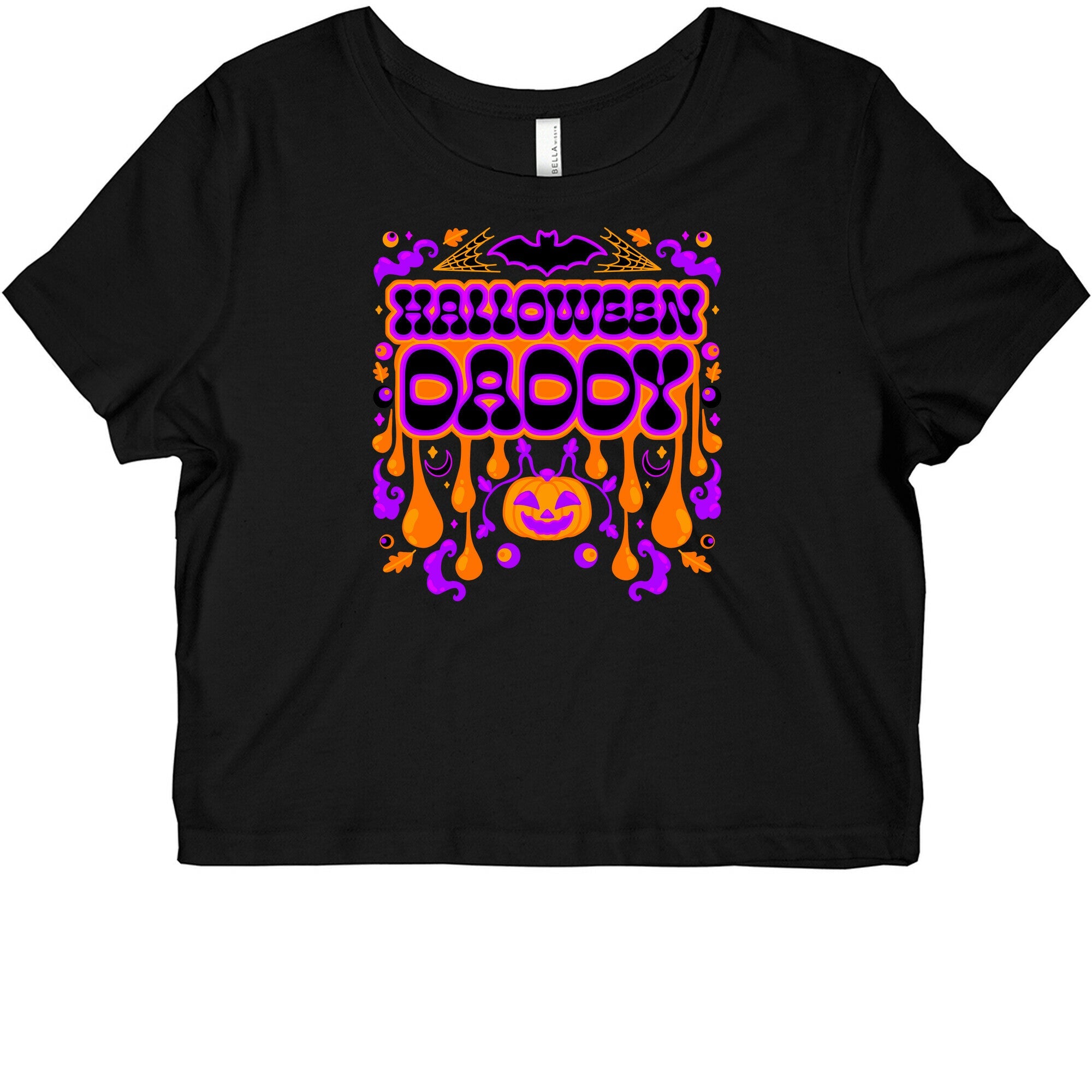 Retro Halloween Daddy Graphic Baby Tee
