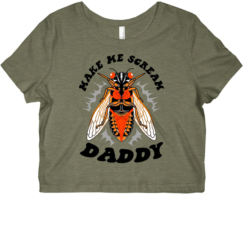 Make Me Scream Daddy Cicada  Graphic Baby Tee