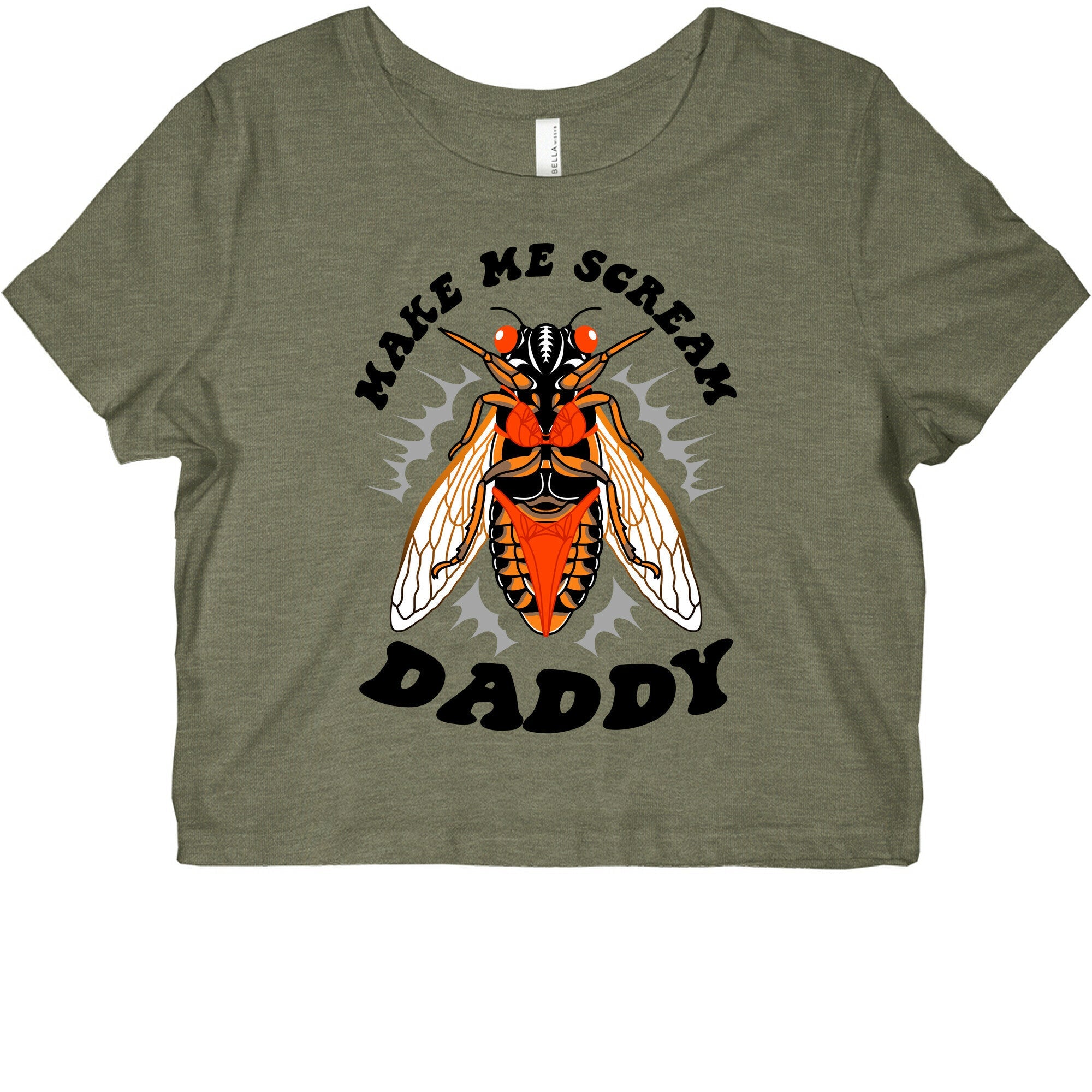 Make Me Scream Daddy Cicada  Graphic Baby Tee