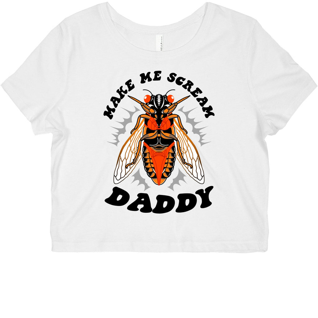 Make Me Scream Daddy Cicada  Graphic Baby Tee