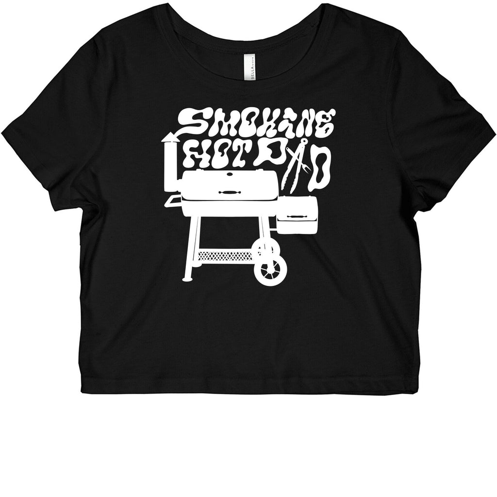 Smoking Hot Dad Meat Smoker Graphic Baby Tee
