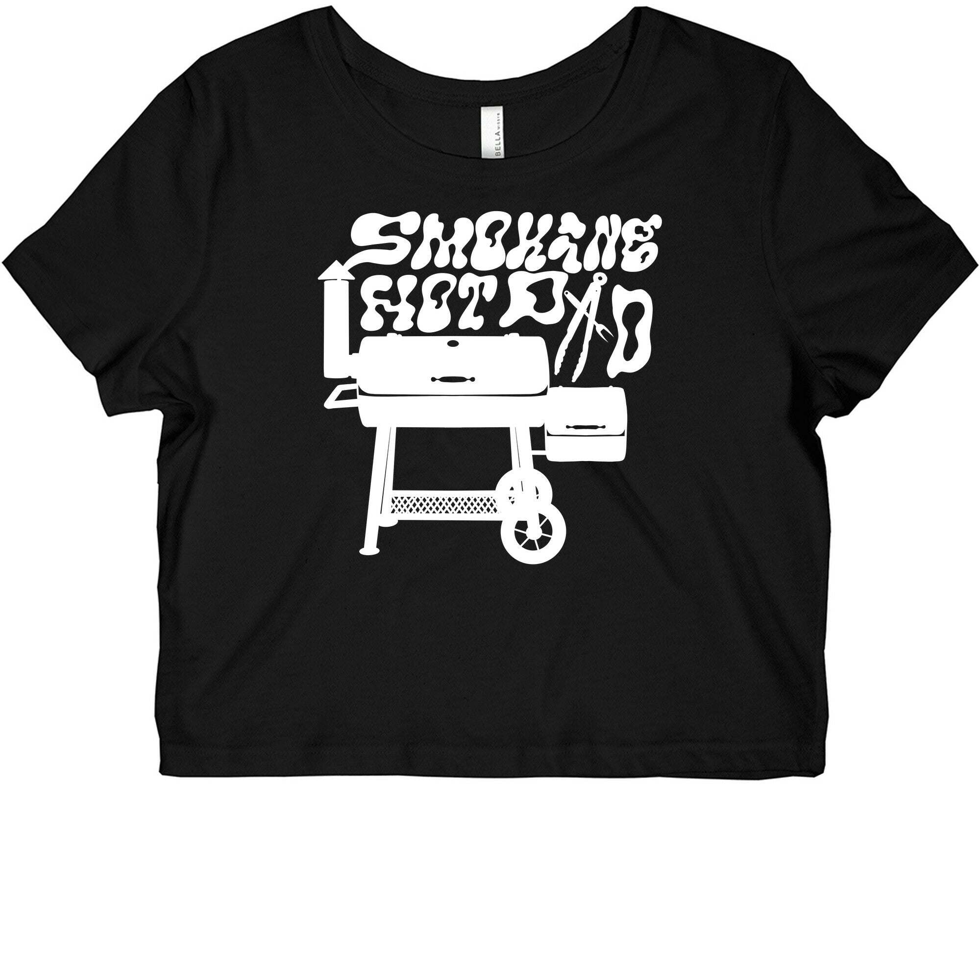 Smoking Hot Dad Meat Smoker Graphic Baby Tee