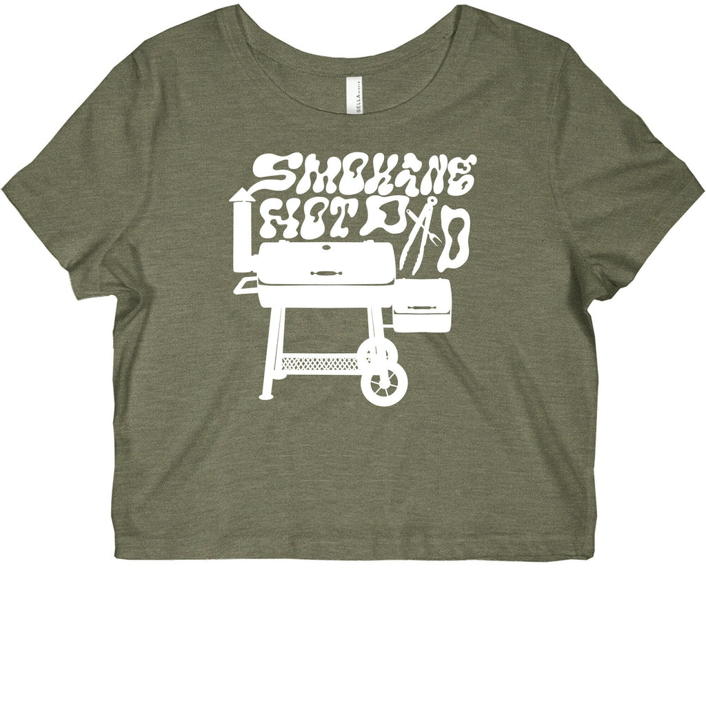 Smoking Hot Dad Meat Smoker Graphic Baby Tee