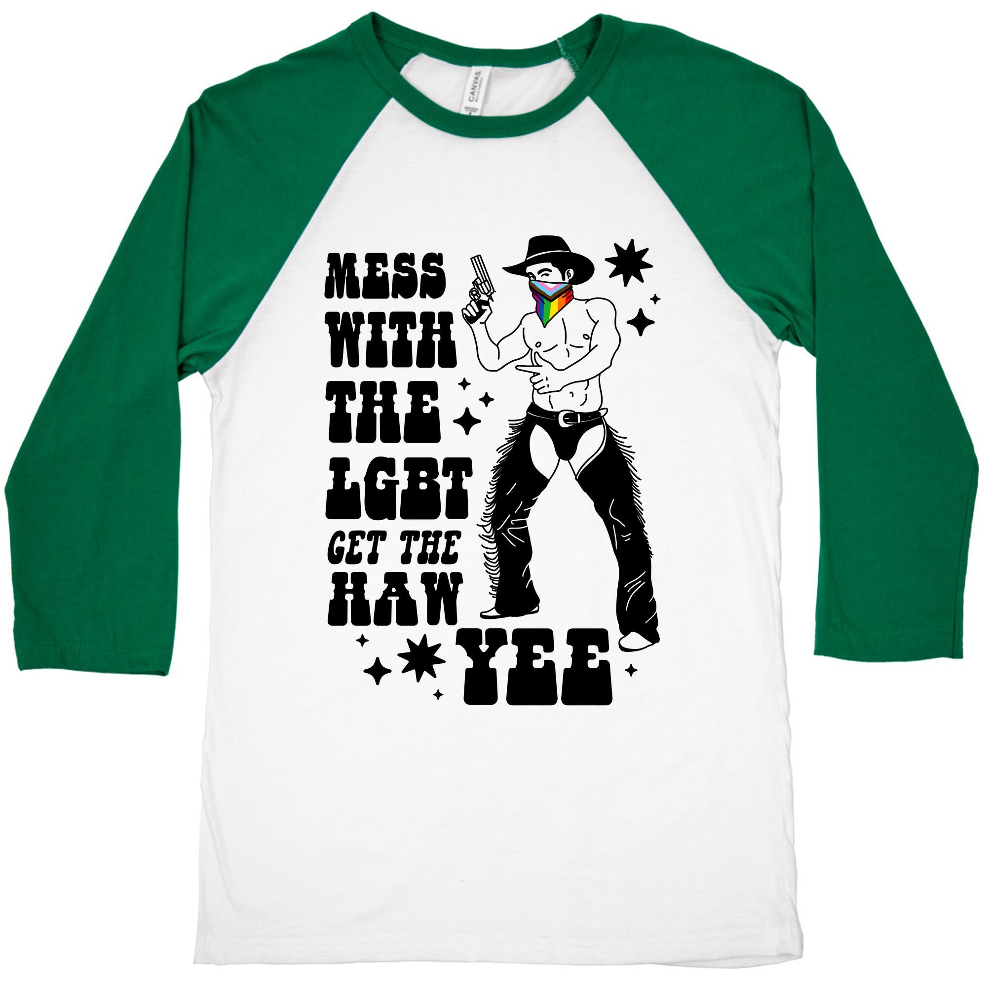 Mess With The LGBT Get The HAW YEE Baseball Tee