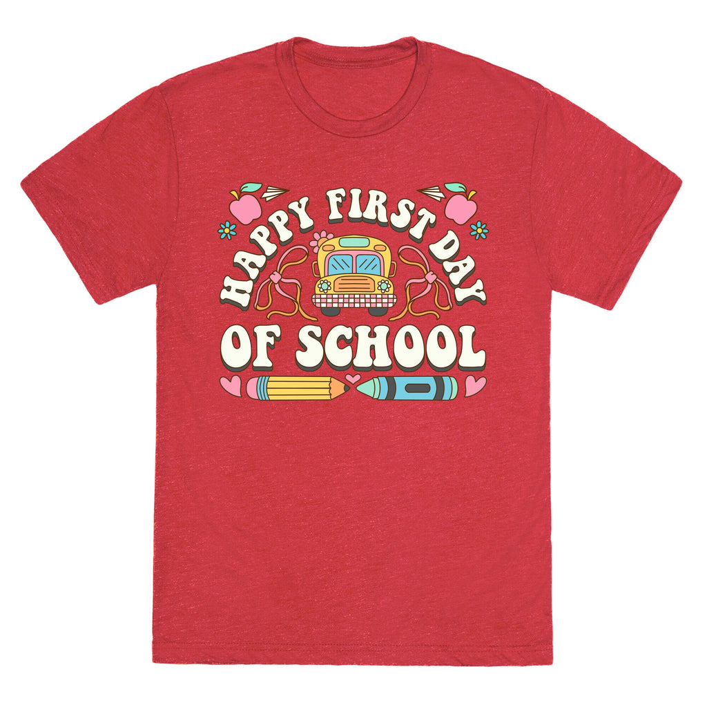 Happy First Day Of School Unisex Triblend Tee