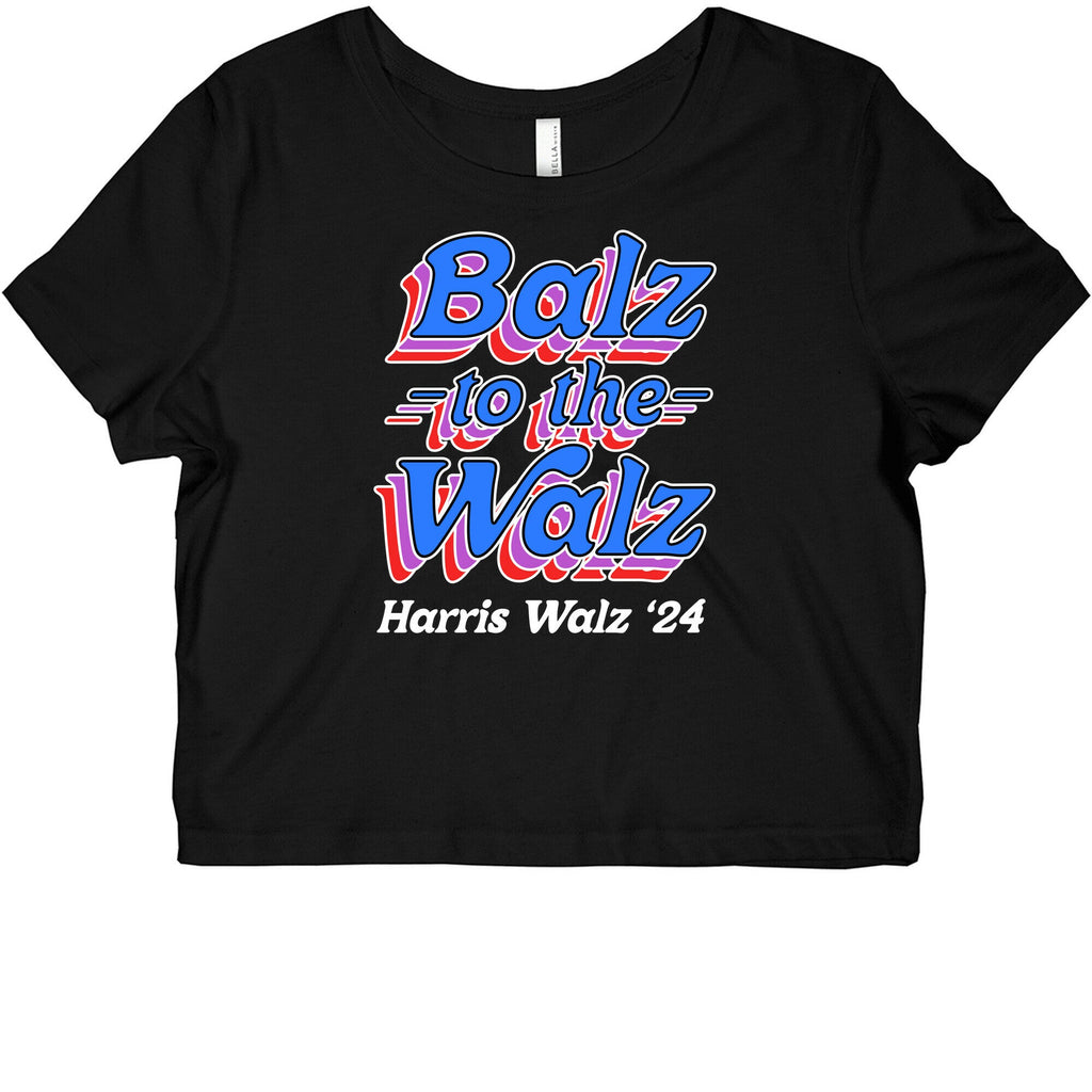 Balz to the Walz \(Harris Walz 2024\) Womens Slim Fit Triblend Tee