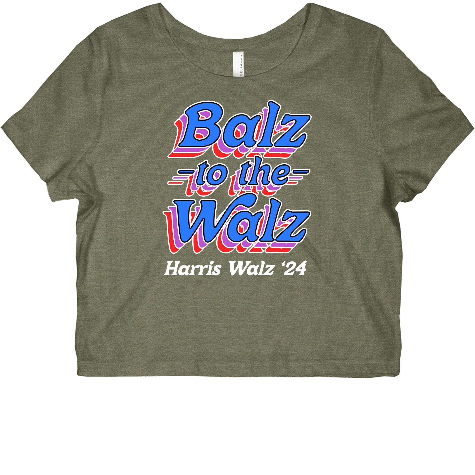 Balz to the Walz \(Harris Walz 2024\) Womens Slim Fit Triblend Tee