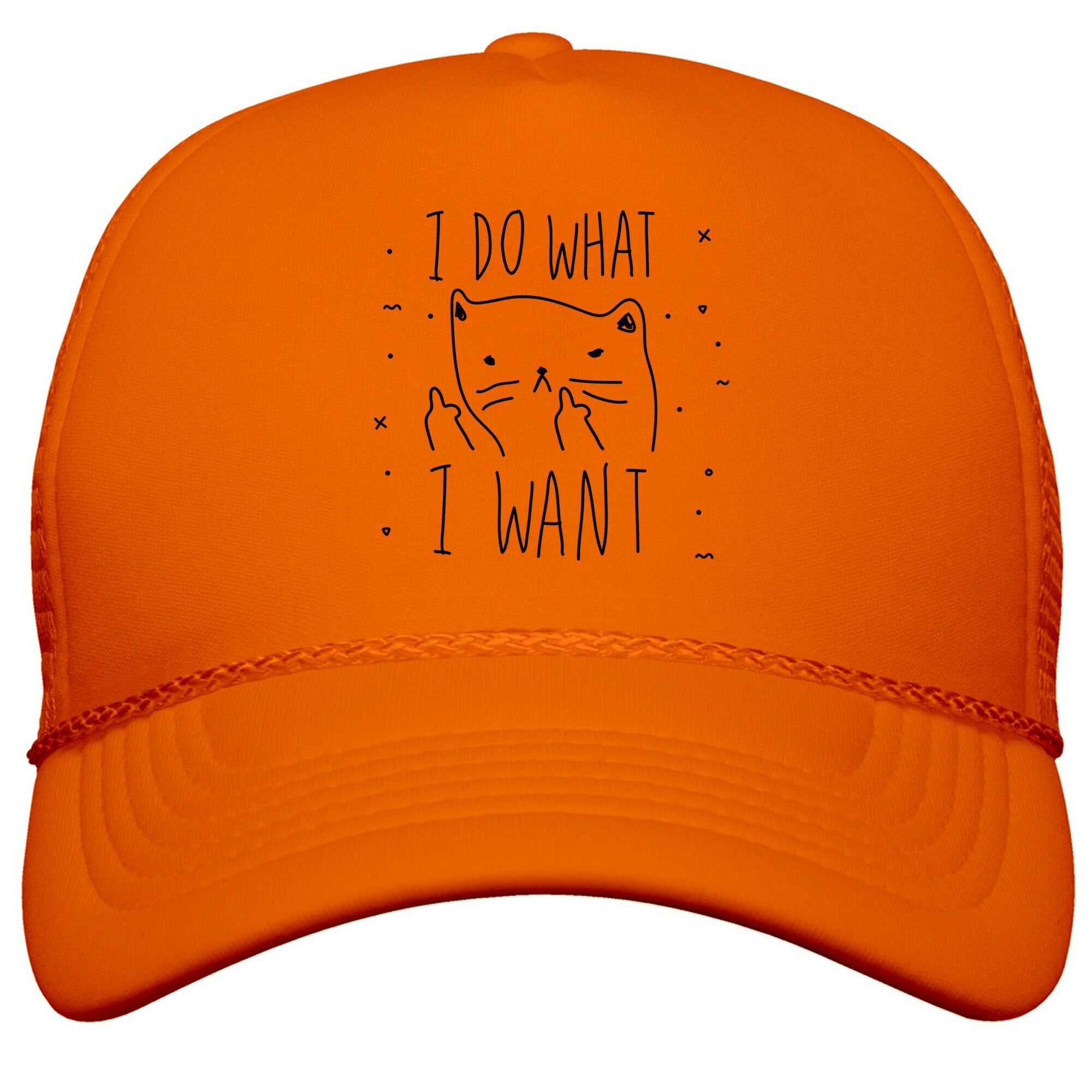 I Do What I Want Cat Snapback Trucker Hat