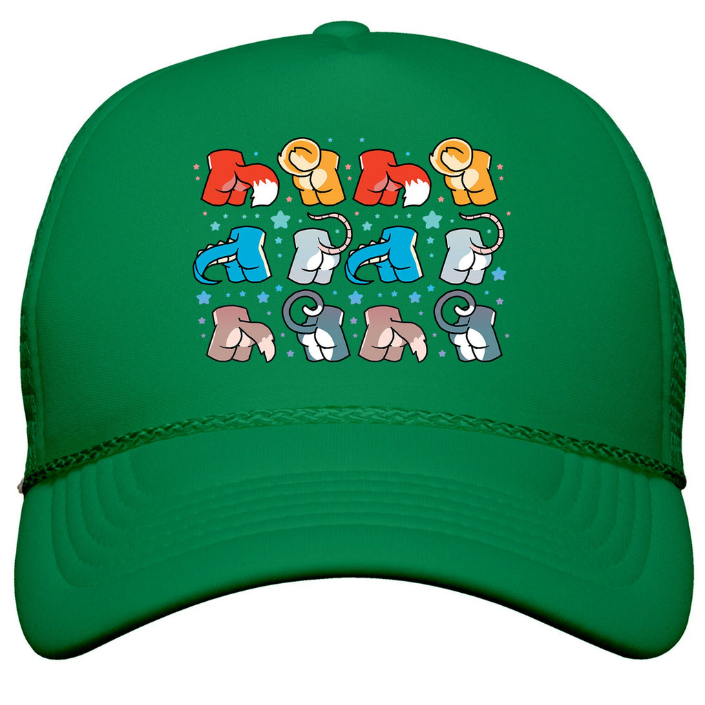 Assorted Furry Butts Snapback Trucker Hat