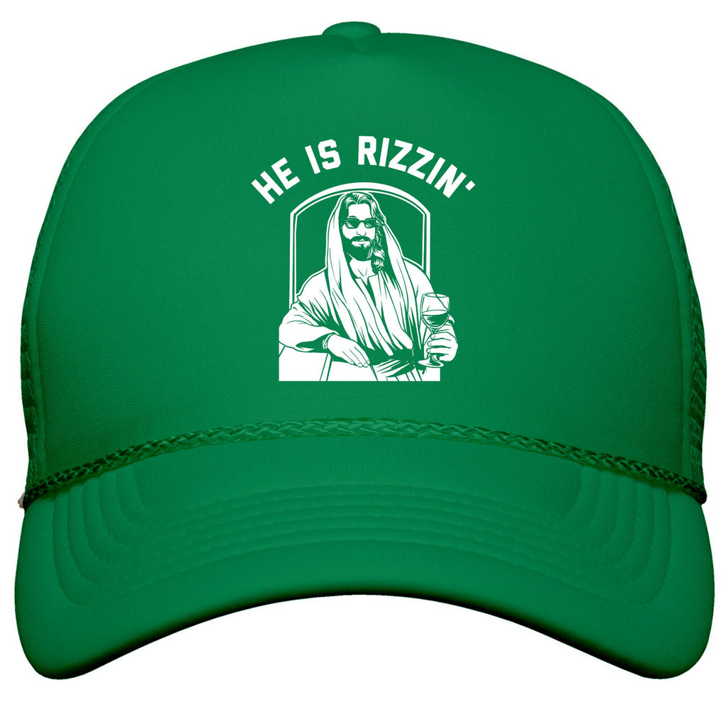 He Is Rizzin  Snapback Trucker Hat