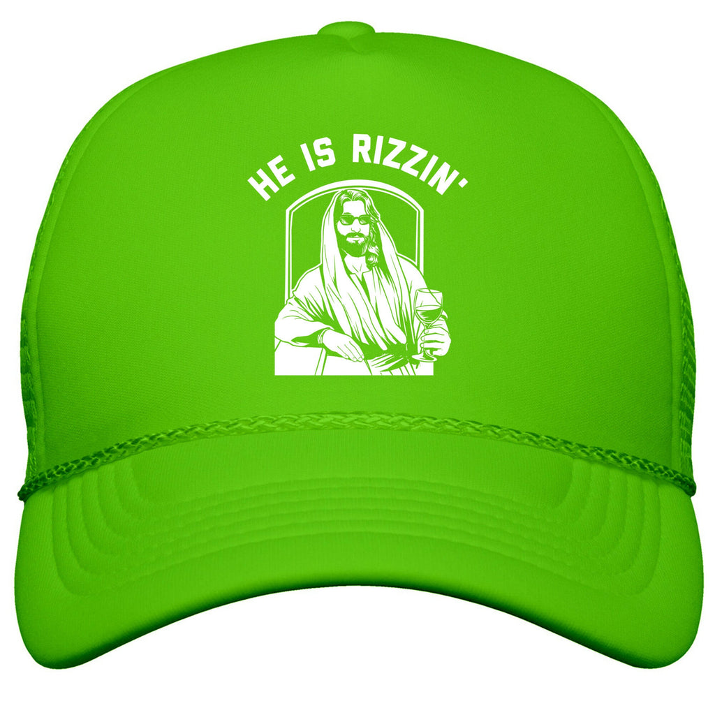 He Is Rizzin  Snapback Trucker Hat