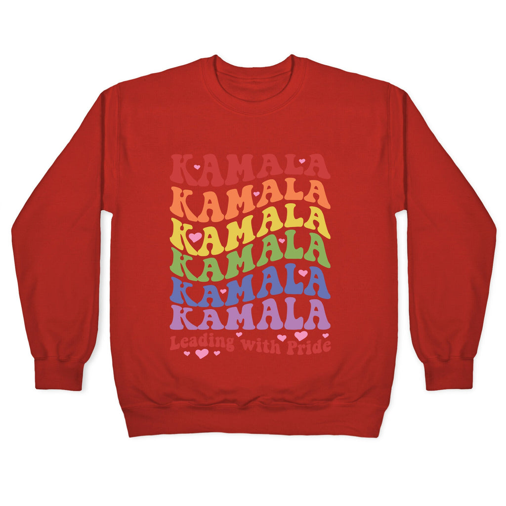 Kamala Leading With Pride Crewneck Sweatshirt