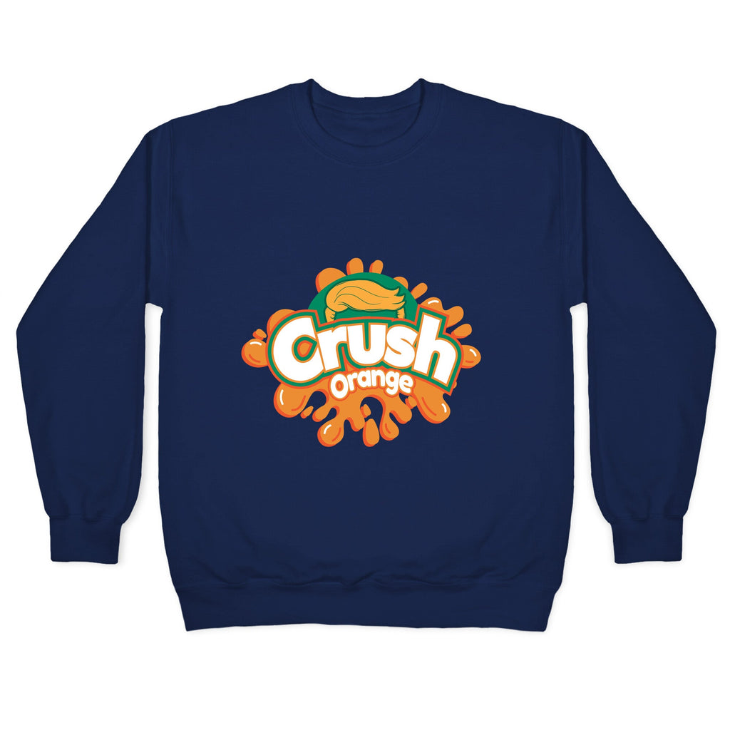 Orange Crush Harris Walz 2024 Crewneck Sweatshirt