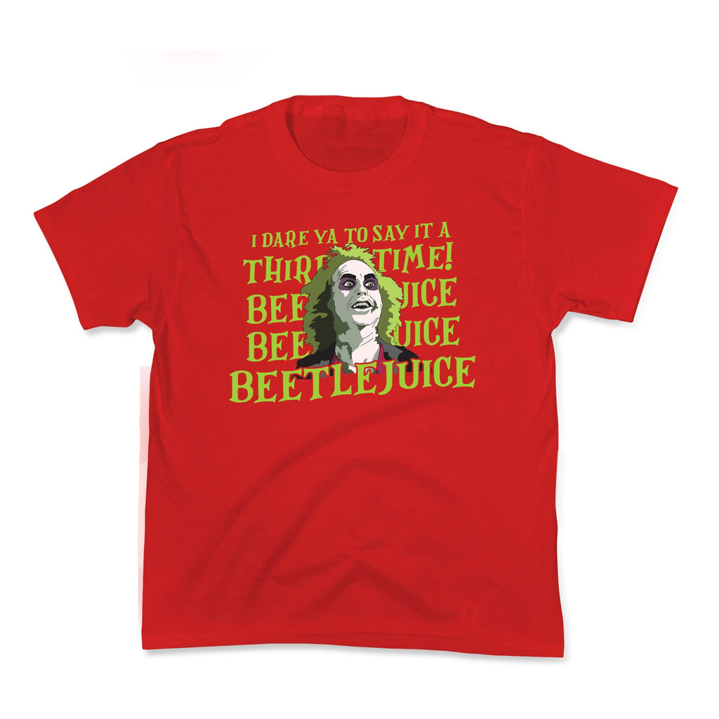 Beetlejuice I Dare Ya Kids Tee