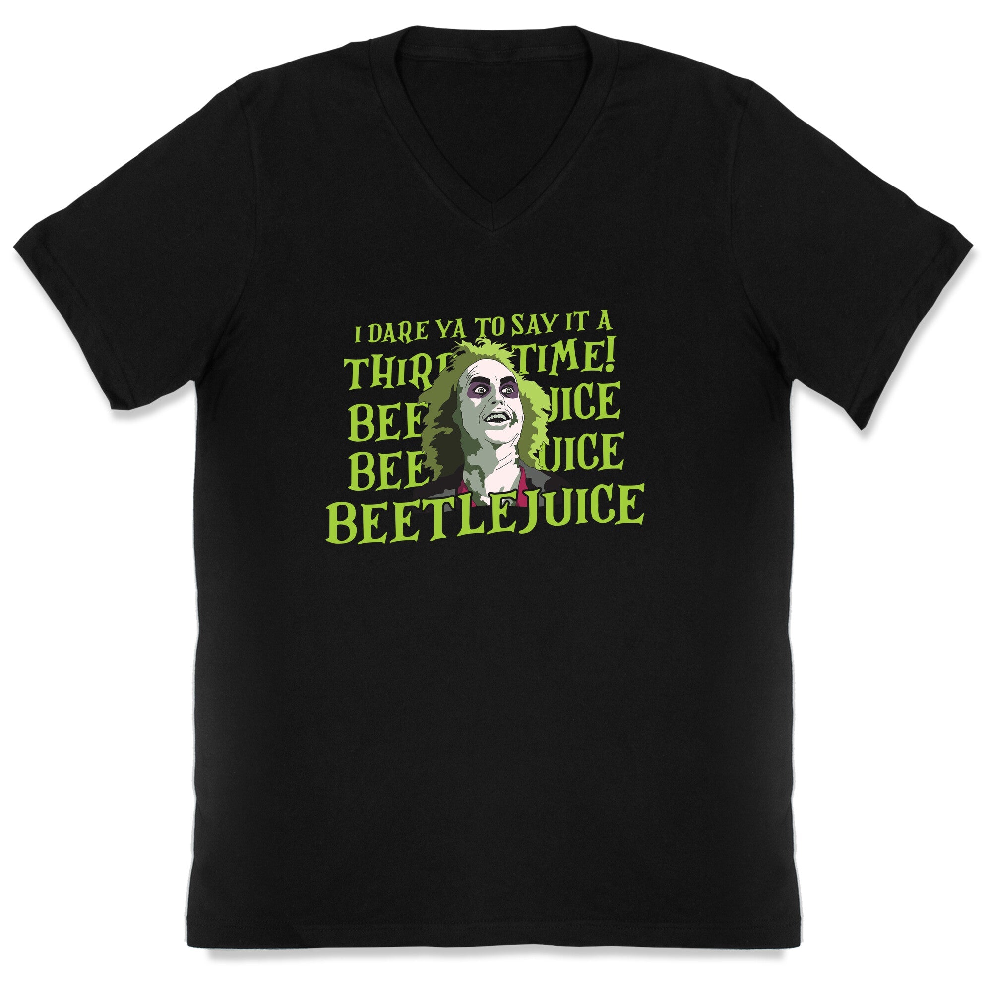 Beetlejuice I Dare Ya V-Neck