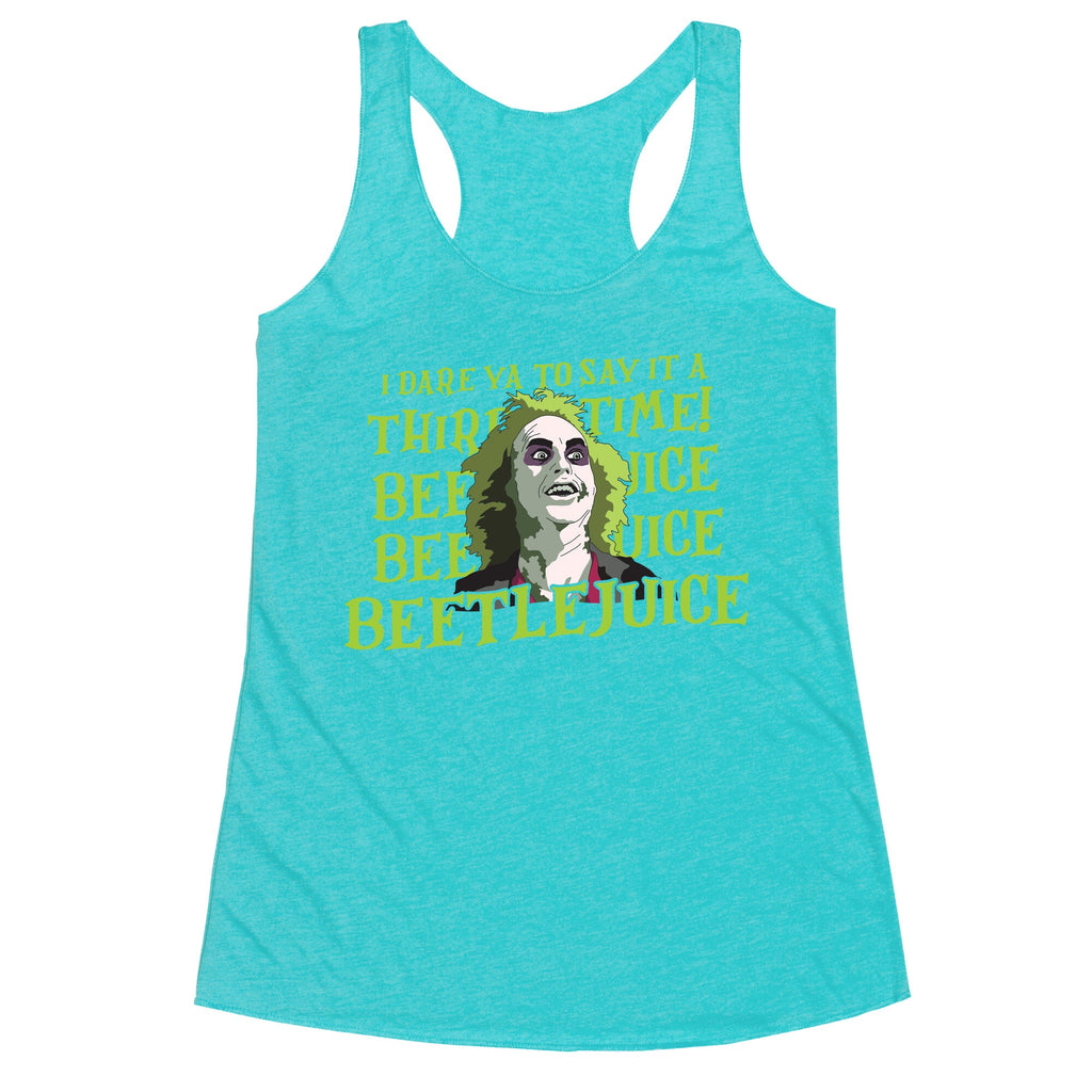 Beetlejuice I Dare Ya Racerback Tank