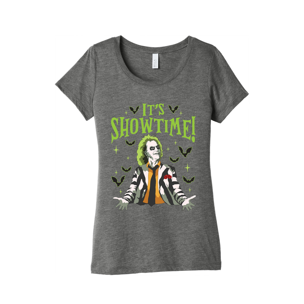 Beetlejuice Its Showtime Womens Triblend Tee